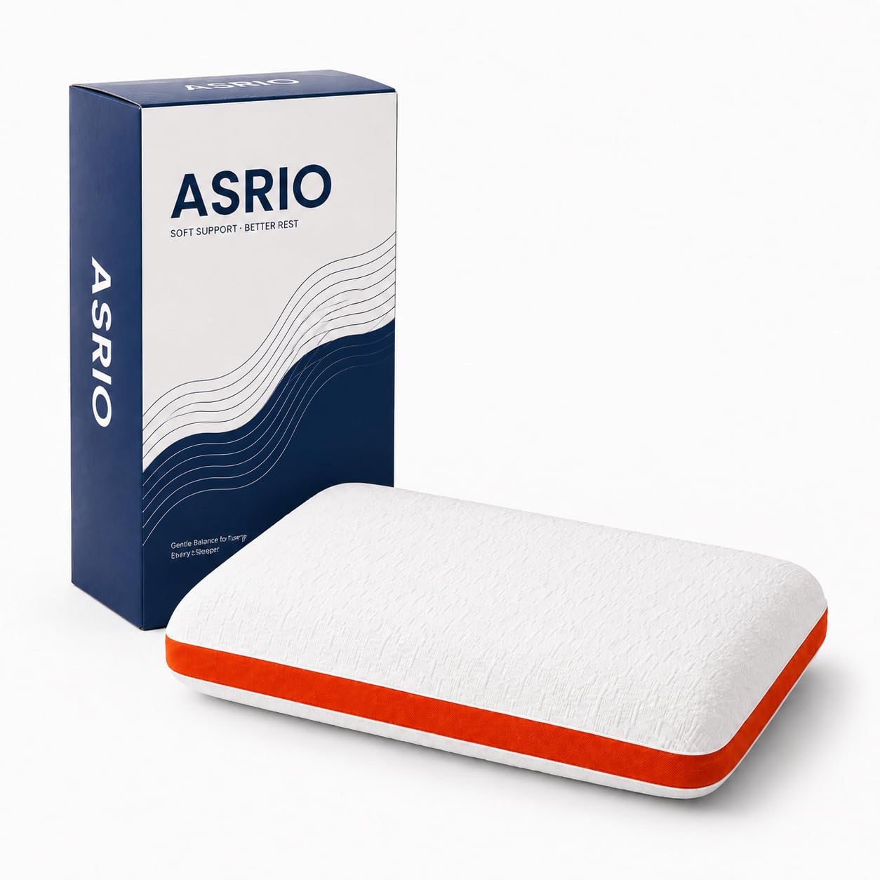 ASRIO Silicone Bed Pillow for Sleeping, Cooling Breathable Medium Firm Pillow with High Resilience Support, Washable Bed Pillow for Side Back and Stomach Sleepers,Queen Size