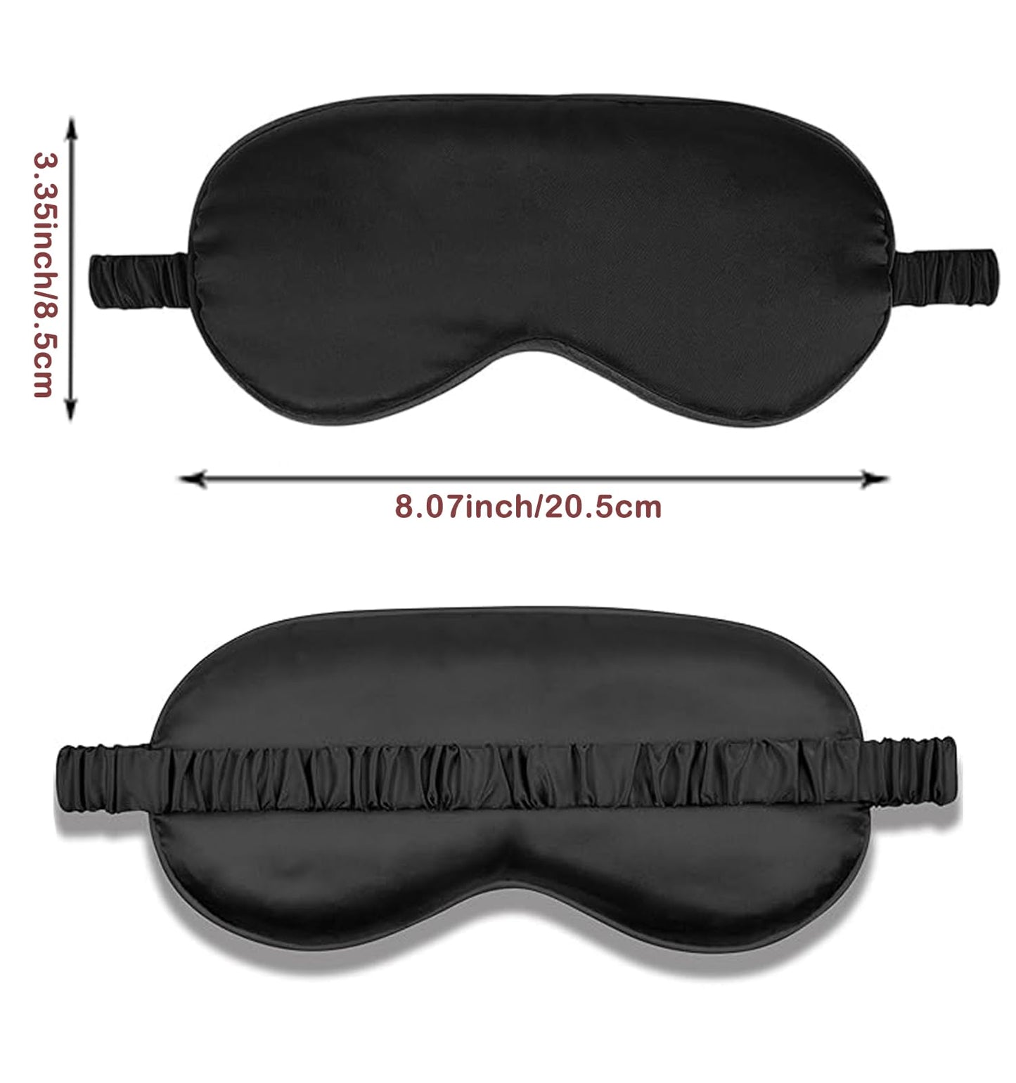 4Pcs Silk Sleep Masks Satin Eye Mask Silky Eyes Cover Blindfold Eyeshade Headband Scrunchies Pouch Bags Bridesmaid Gifts