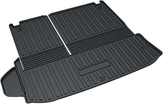 Highlander Cargo Mat - Compatible with 2020 2021 2022 2023 2024 Toyota Highlander,All Weather Protector Rear Cargo Liner Trunk Tray Floor mat，3D Tech Modeling Waterproof Durable Odorless Accessories