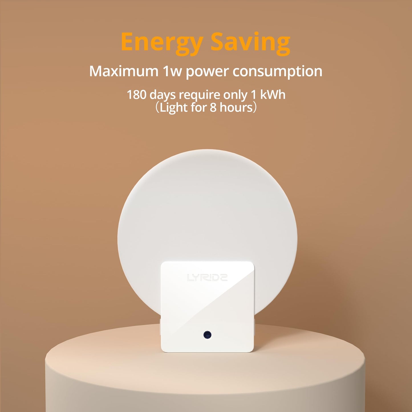 Lyridz Amber Plug in Night Light with Dusk to Dawn Sensor, Dimmable LED Light Sensor Nightlights for Bathroom, Hallway, Stairs, 4 Packs