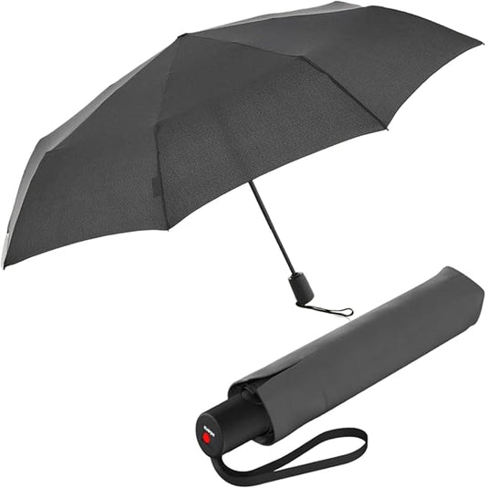 Knirps A.200 Medium Duomatic Windproof Umbrella for Adults – Automatic Open Close 38.5" Canopy, Travel Case Included