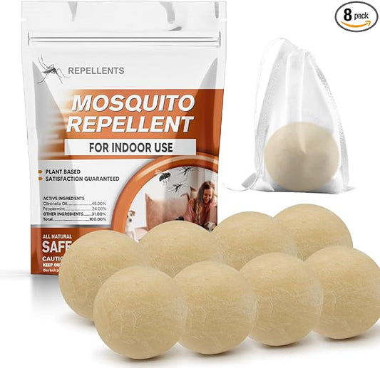 Mosquito Repellent Outdoor for Patio, Mosquito Barrier, Mosquito Repellent Indoors, Mosquito Deterrent, Natural Mosquito Repellant, Mosquito Control, Outdoor Mosquito Repellant -8P