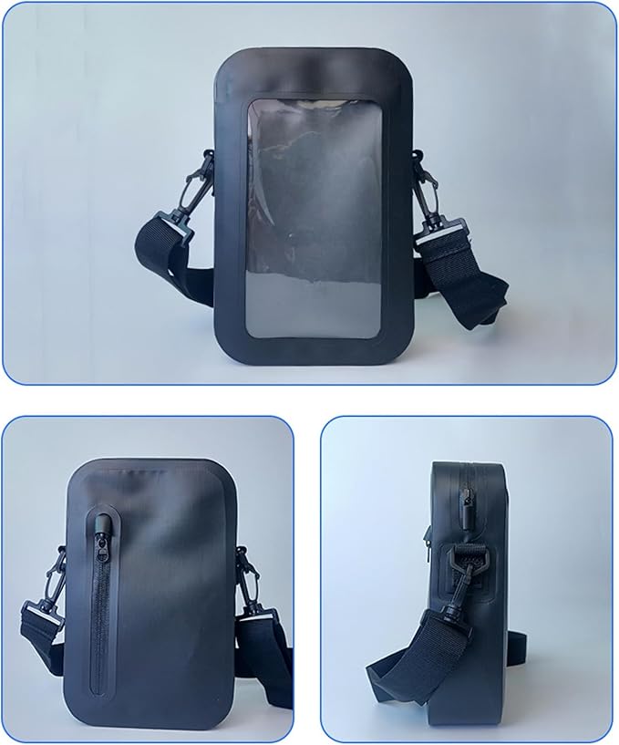 HUJIUTUO Waterproof Phone Pouches for Outdoor Activities Touch Screens Phones Dry Bag with Adjustable Strap for Most Smartphones