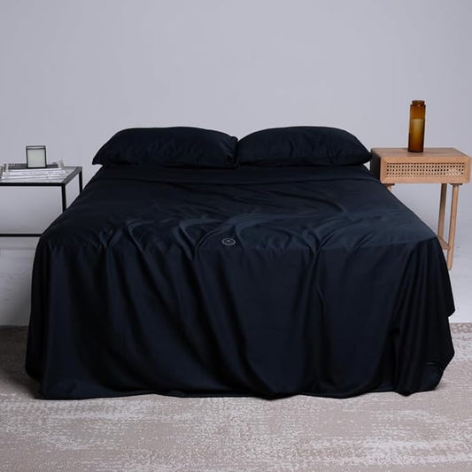THE LAD COLLECTIVE 2.0 Bedding Set - 4 Piece Sheet & Pillow Case Set, Custom Blend, Soft, Comfortable, Temperature Regulating, & Easy-to-Use - (King, Nullarbor)