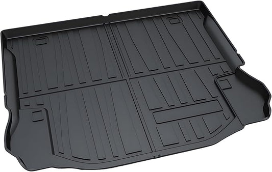 Wrangler Cargo Liners，Custom Fit Compatible with Jeep Wrangler 2011-2017 4-Door ＆ 2018 JK 4-Door All Weather Guard 3D Modeling Heavy Duty TPO Waterproof Rear Cargo Tray Trunk Floor Mat Protector