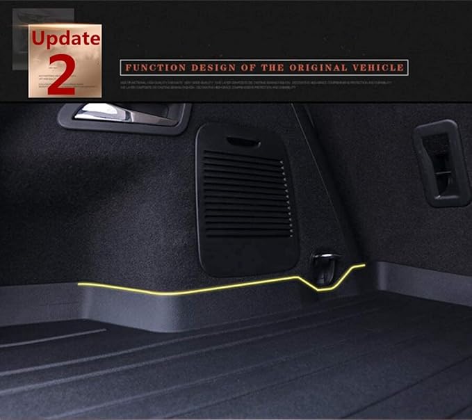 Wrangler Cargo Liners，Custom Fit Compatible with Jeep Wrangler 2011-2017 4-Door ＆ 2018 JK 4-Door All Weather Guard 3D Modeling Heavy Duty TPO Waterproof Rear Cargo Tray Trunk Floor Mat Protector