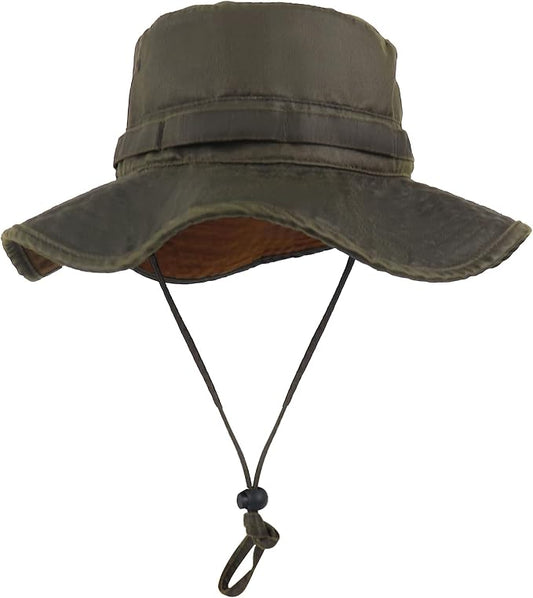 Bucket Hat Wide Brim UV Protection Sun Hat Boonie Hats Fishing Hiking Safari Outdoor Hats for Men and Women
