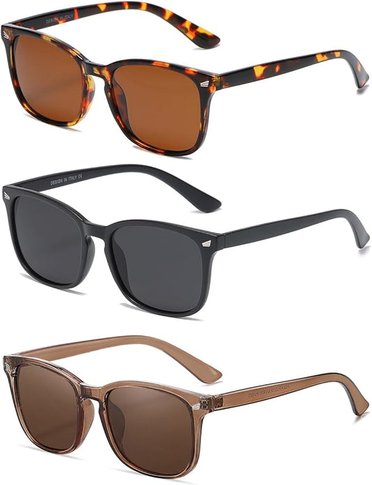 DUSHINE Polarized Sunglasses for Women Classic Retro Style UV400 Protection