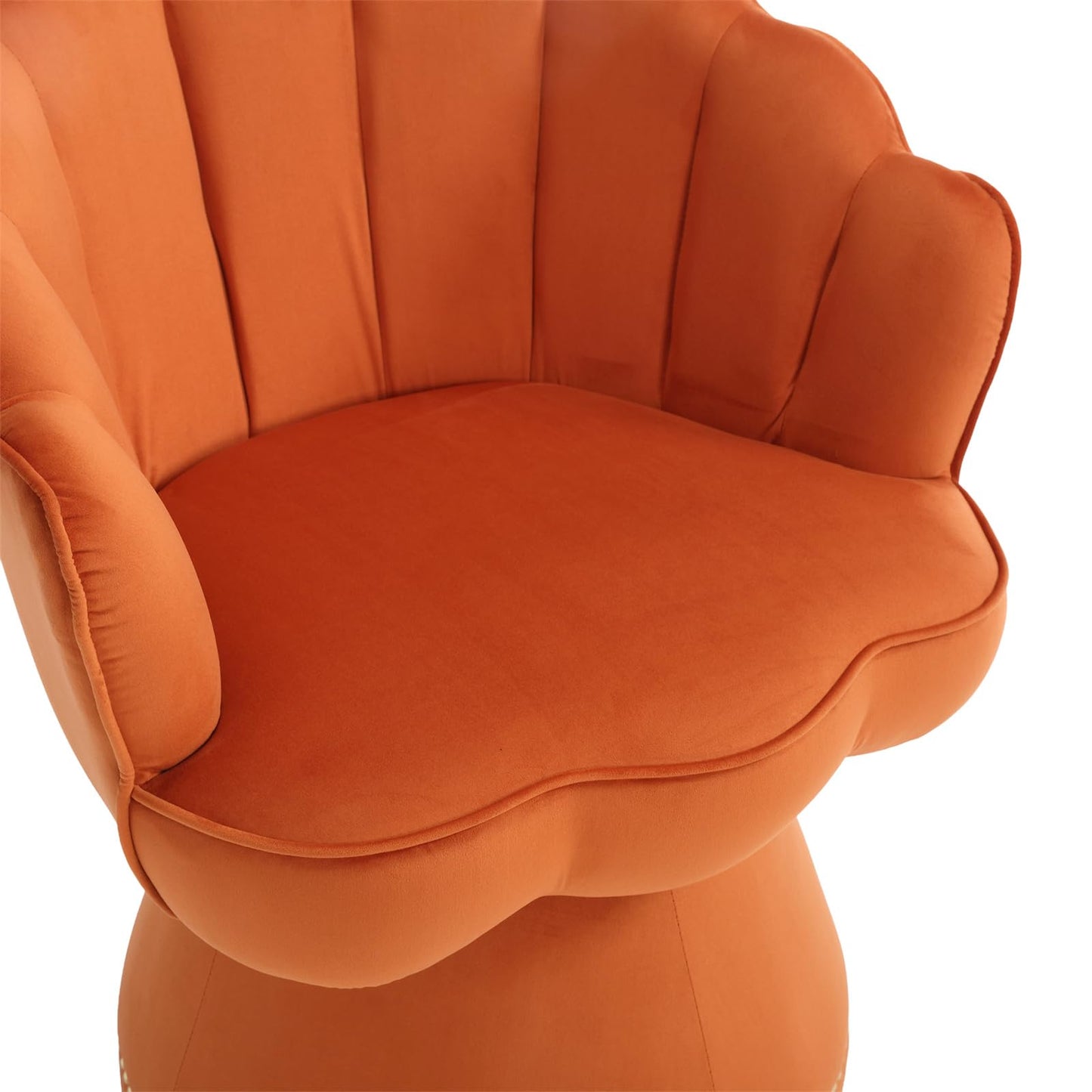 SPOFLYINN 1 Accent Sofa Chair, One Size, Orange Color