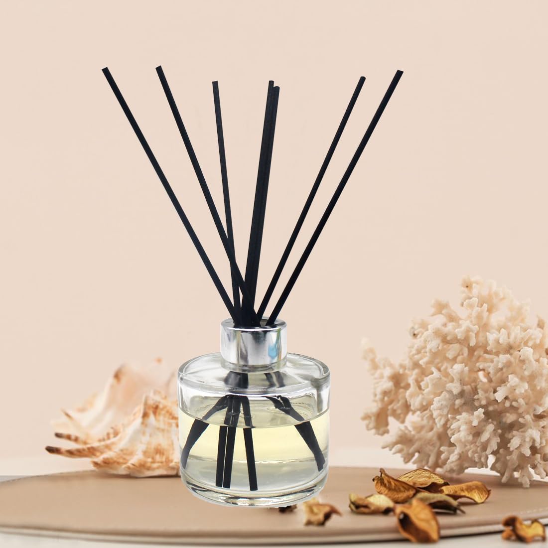100PCS Aromatherapy Volatile Sticks，Reed Diffuser Sticks 3mm in Diameter, Rattan Wood Sticks Essential Oil Aroma Diffuser Sticks Refill Replacement for Aroma Fragrance (Blue, 8 in)