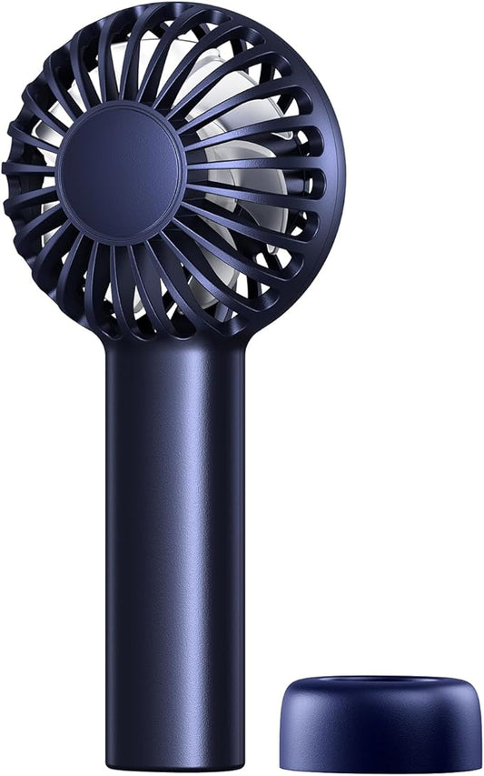 SWEETFULL Mini Portable Fan - Small Handheld Fan, 3 Speeds Personal Hand Gifts for Travel Essentials, Lash, Makeup, Eyelash, Kids, Girls, Women - USB, Cute Design Blue