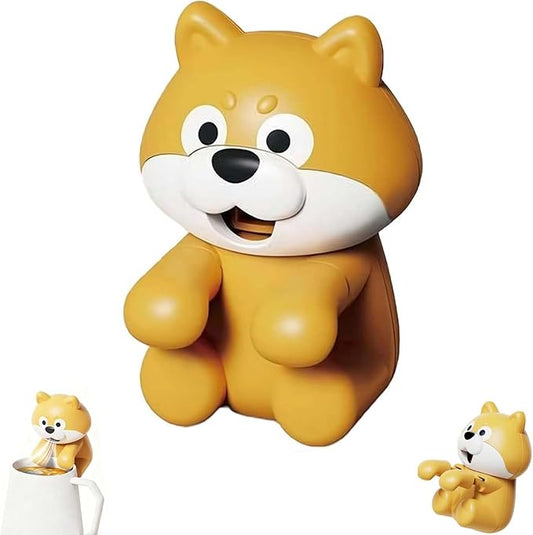 YTEDAK Mini Food Cooling Fan – Clip-On Fan for Hot Drinks, Cute Bear-Shaped Air-Blowing Cooling Tool, Reusable & Portable Hot Water Cooler for Home & Office