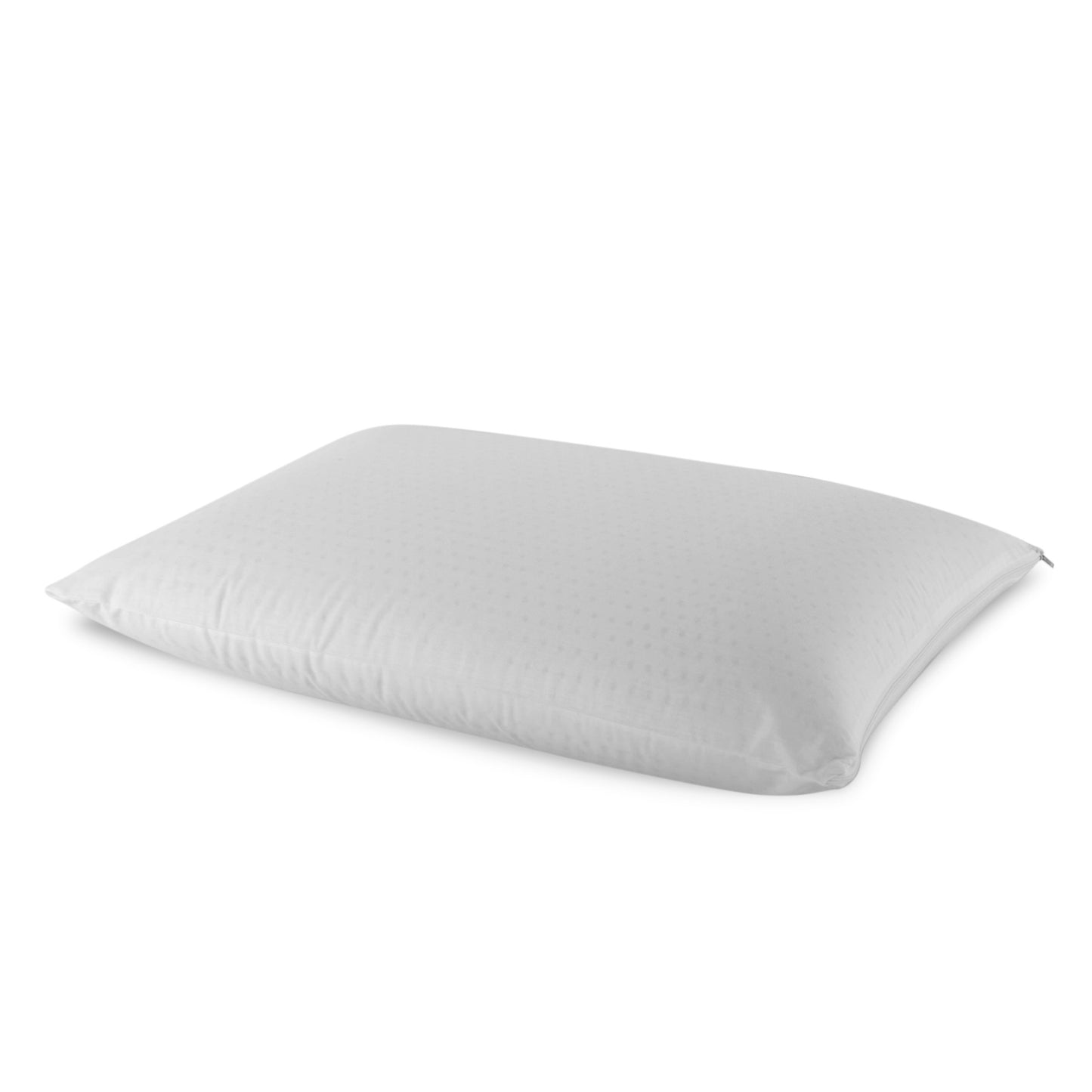 I AM Natural Talalay Latex Medium Support Bed Pillow for Sleeping, Removable and Breathable 100% Cotton Cover, White