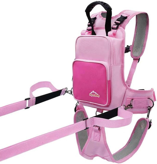 RYNQAVOA Ski Harness for Kids, Snowboard Harness Trainer, Ski Leash for Kid with Removable Seat & Reinforced Lift Handle