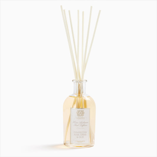 Antica Farmacista Home Ambiance Diffuser - Long-Lasting Reed Scent Diffuser - Luxury Room Freshener Gift - Damascena Rose, Orris & Oud, 8.45 fl oz