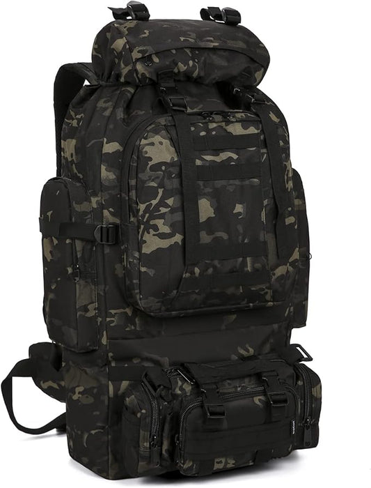 HongXingHai 100L Camping Hiking Backpack,Molle military Tactical rucksack backpack,Waterproof Lightweight Hiking Backpack