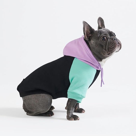 Spark Paws Dog Hoodie – Premium Dog Sweater for Small, Medium, and Large Dogs | Warm Outfits for French Bulldogs, Pitbull, Puppy, Winter Jacket Alternative - Cyber Punk - 2XL