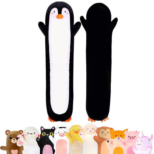 Cuddle Paws Penguin Plush Body Pillow for Kids | Long Stuffed Animal Cuddle Pillow | Soft Hugging Toy | Plushie Gift for Girls & Boys | Long Plush Body Pillow for Sleep & Comfort | Small, 23 Inches