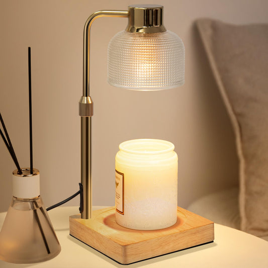 KLL Candle Warmer Lamp with Timer: Birthday Gifts for Women Mom Her - House Warming Gifts New Home, Room Decor - Dimmable Wax Melt Warmer for Jar Candles with 2 Bulbs