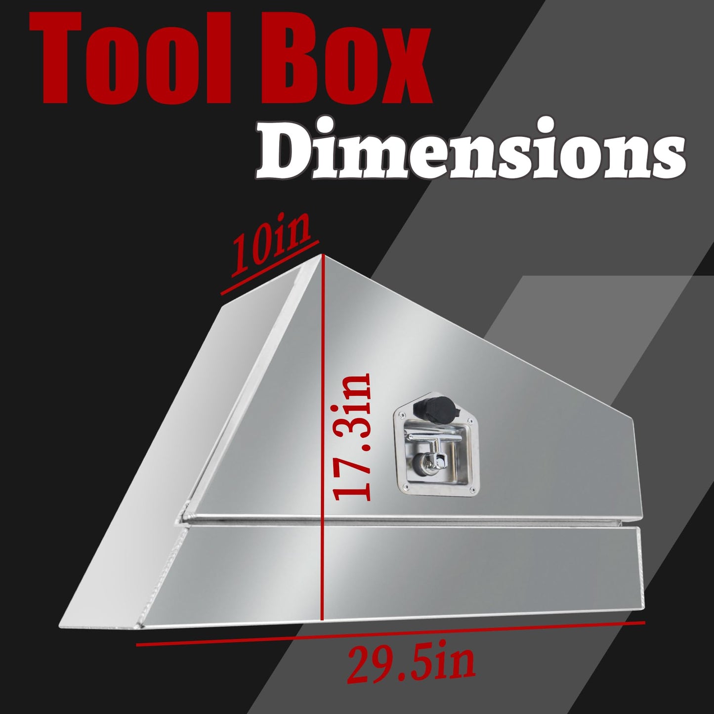 Fsehyue Pair of 30"x18"x10" Aluminium Undertray Tool Box 4X4 Under Tray Truck toolbox Heavy Duty Truck Bed boxes with Lock and Keys Suitable for Under Truck Bed