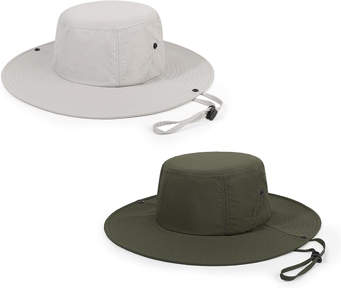 Wide Brim Sun Hats Waterproof Bucket Hat UV Protection Fishing Hat Summer Packable Fisherman Hat for Men and Women
