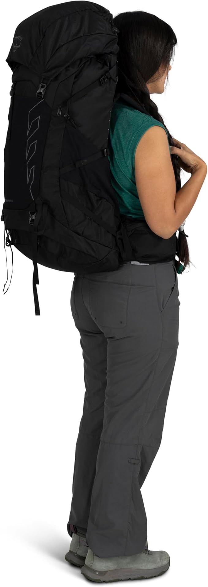 Osprey Tempest 44L Women's Lightweight Hiking Backpack - Daypack for Travel & Camping, Red Pampas/Coal Grey, XS/S