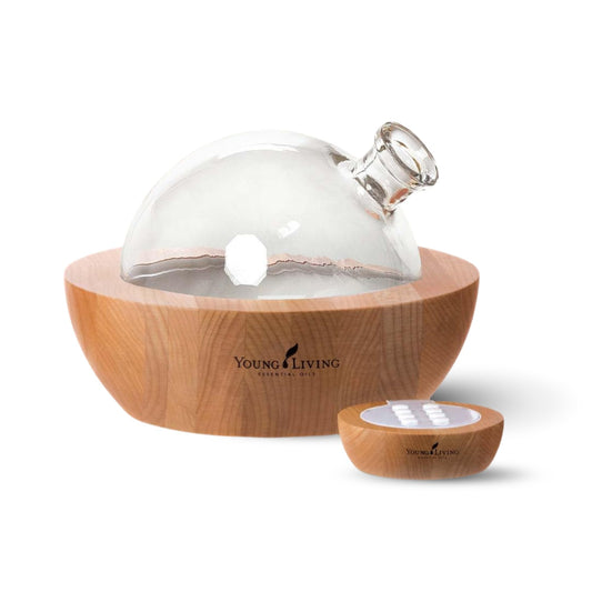 Young Living Essential Oils Aria Ultrasonic Diffuser - Ambience at Home & Spa - Peppermint Oil - Music Tranquil Environment - Room Decor - Humidifier - Diffuser -
