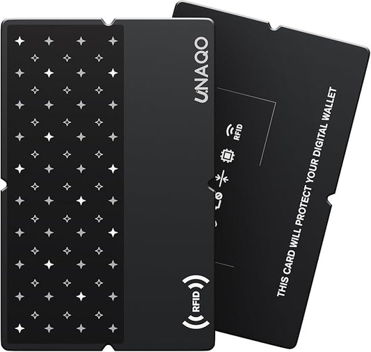 RFID Blocking Card Credit Card Protector for Wallets, Passport Shield & NFC Blocking Device | Anti-Skimming Protection for Debit, ID & EMF Cards | Travel Accessories for Men and Women