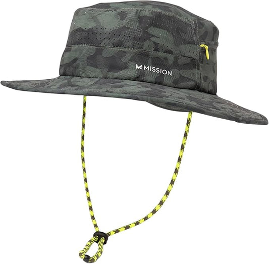MISSION Cooling Anywhere Boonie Hat - Unisex Wide-Brim Hat for Men & Women - Cools Up to 2 Hours - UPF 50 Sun Protection