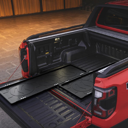 LECARDIO Heavy Duty Slide-Out Truck Bed Cargo Tray,Pull-Out Storage Organizer for Pickup Trucks,Fits 5'5" Beds & Longer