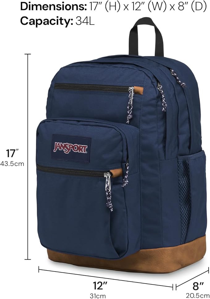 JanSport Cool Backpack with 15-inch Laptop Sleeve, Large Computer Bag Rucksack with 2 Compartments, Ergonomic Straps, Painterly Mushrooms