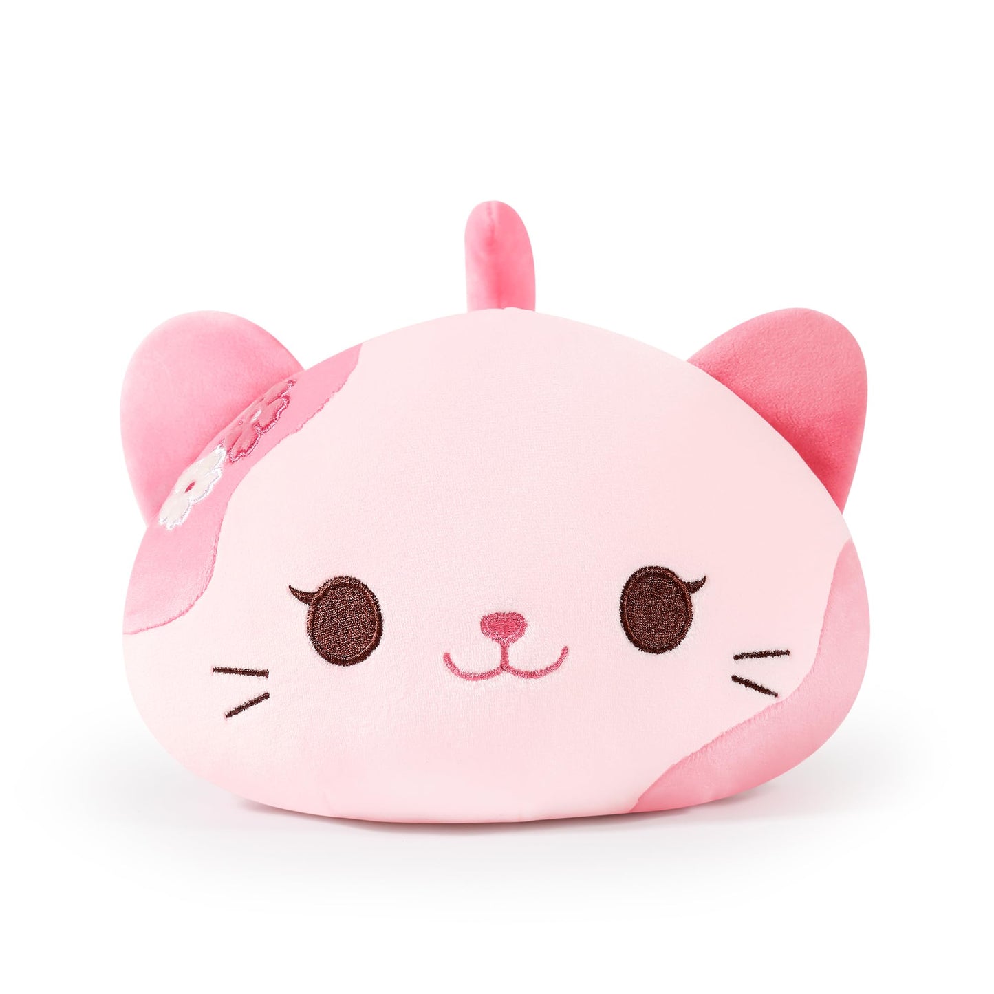 Onsoyours Original Sakura Cat Plushies Cute 20 inch Plush Toy Kitten Stuffed Animal Soft Pillow Kawaii Kitty Plushie Gift for Kids & Adults (Sakura Cat, 20")