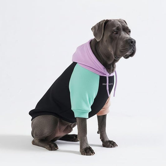 Spark Paws Dog Hoodie – Premium Dog Sweater for Small, Medium, and Large Dogs | Warm Outfits for French Bulldogs, Pitbull, Puppy, Winter Jacket Alternative - Cyber Punk - 5XL