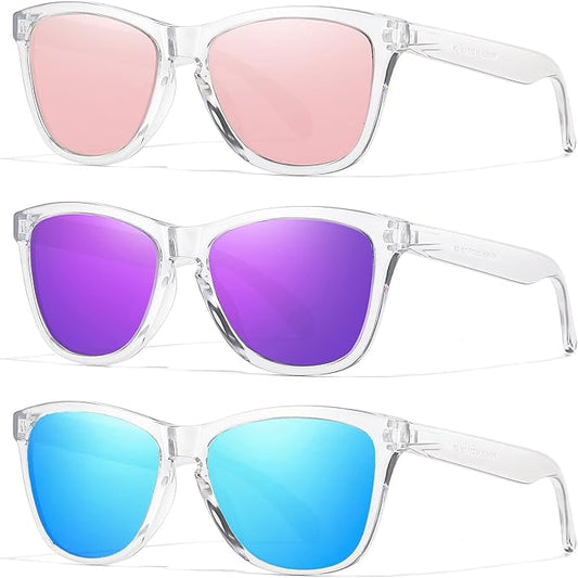 Sunglasses Womens Polarized Sunglasses for Mens Womens Retro Mirror Lens for Driving Fishing UV400 Protection