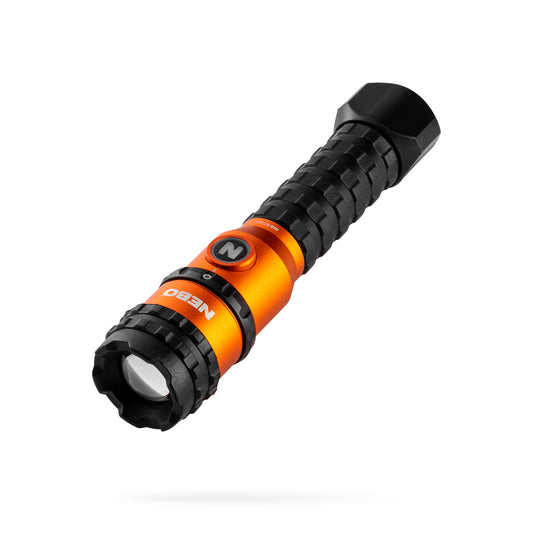 NEBO Master Series Rechargeable LED Flashlight, 1500 Lumen, Aluminum, Waterproof, One Size, Storm Gray, Model NEB-FLT-1017