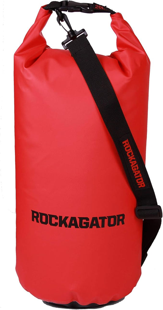 Rockagator Waterproof Dry Bags 100% Water Proof Dry Bag with Detachable Shoulder Strap | Can Be Submersed in Water and Will Keep Your Gear Dry on the River, Lake, Raft, Kayak (10L, 20L, 30L, 50L)