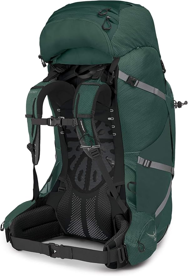 Osprey Aether Plus 100L Men's Backpacking Backpack, Axo Green, S/M