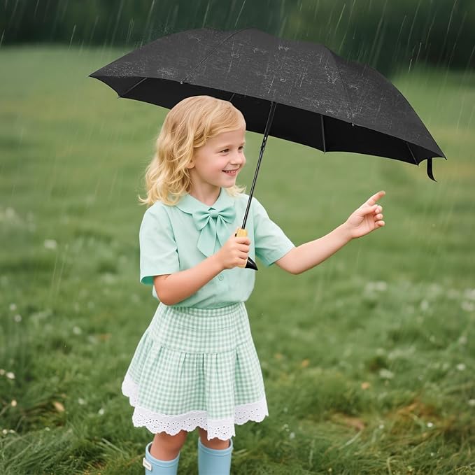 Duck Handle Umbrella Kids - Compact Portable Folding Lightweight Small Strong Wooden Duck Windproof Travel Umbrella for Kids Gifts