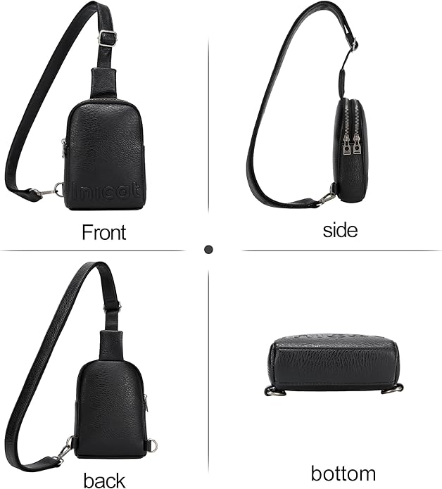 INICAT Travel Small Crossbody Sling Bags Women Cross Body Purses Passport Holder Vegan Leather Fanny Packs Birthday Gifts