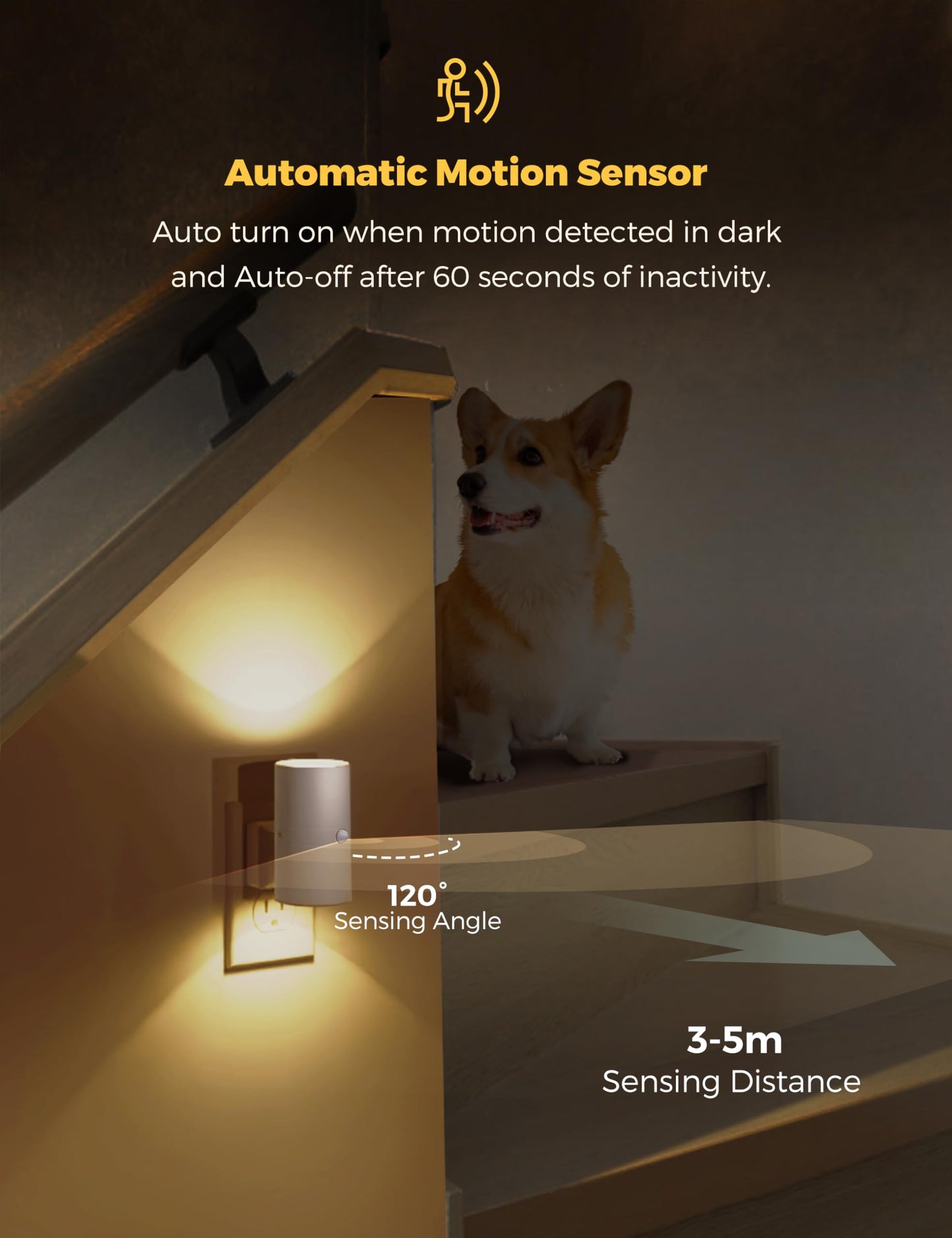 L LOHAS LED Motion Sensor Night Light, Motion Sensor Light Indoor, Dimmable Nightlight Plug in, Motion Activated Night Light for Bathroom Hallway Bedroom Nursery Kids Elderly [Soft White, 2 Pack]