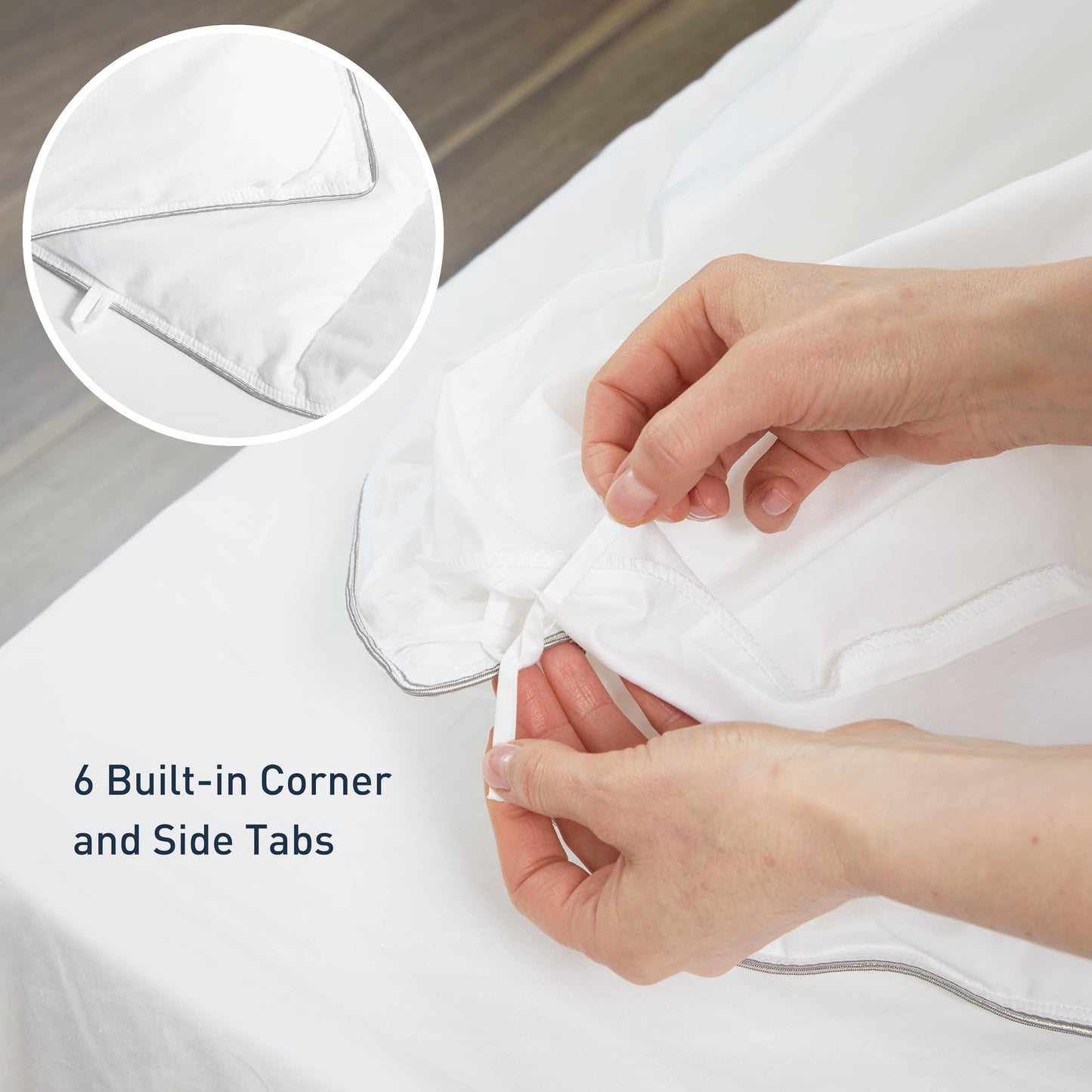 sunflower Comforter Twin Duvet Insert White Comforter Down Alternative Filling 100% Cotton Shell All Season for Dorm Hypoallergenic Warm Breathable Noiseless Machine Washable with Corner Taps