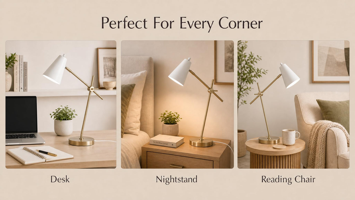 HarvestLand HaloBar Desk Lamp, Reading Lamp for Home Office