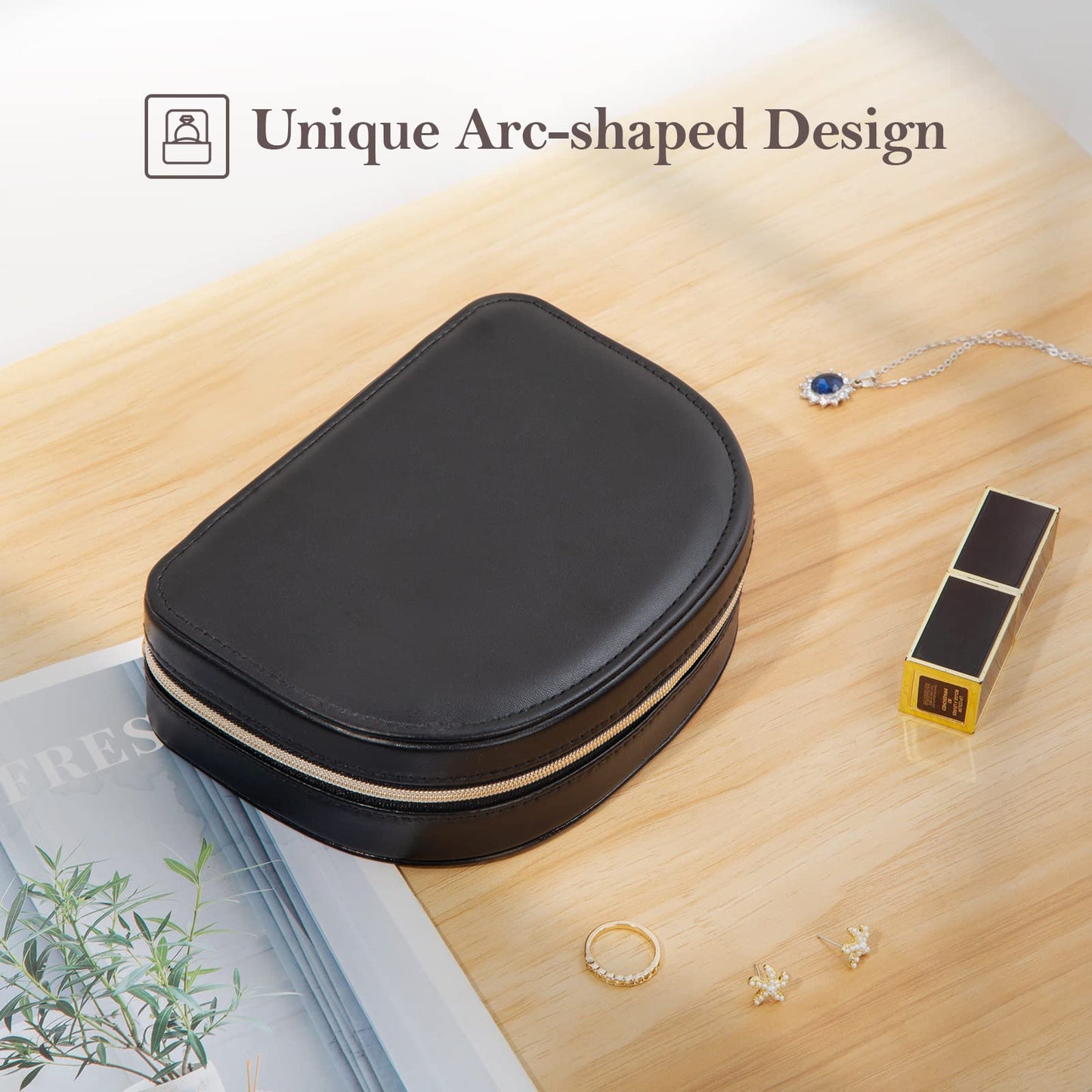 ProCase Jewelry Organizer Stand Bundle with Travel Size Jewelry Box