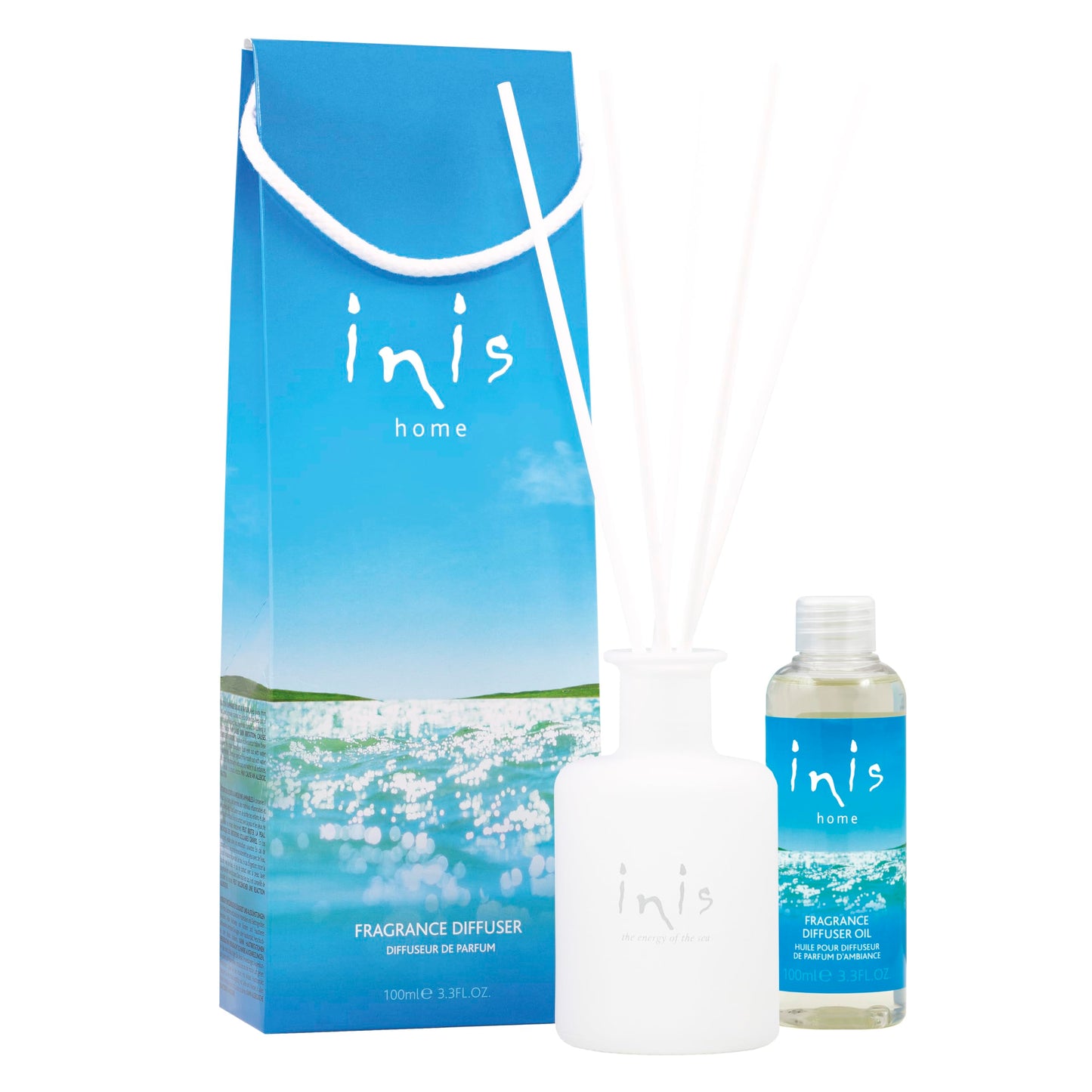 Inis the Energy of the Sea - Reed Diffuser Set with Fragrance Oil