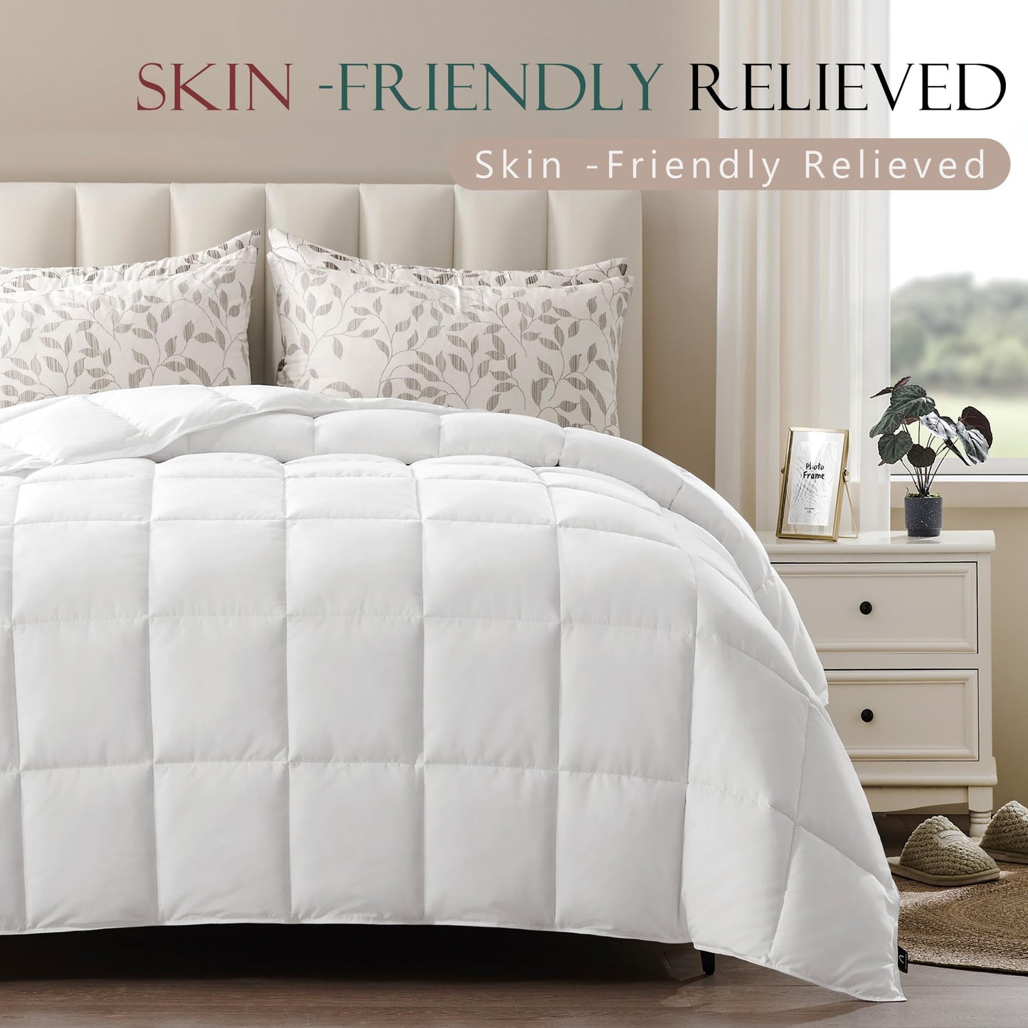 ACCURATEX Lightweight Duvet Insert Twin, Summer Bedding Comforter 68x88