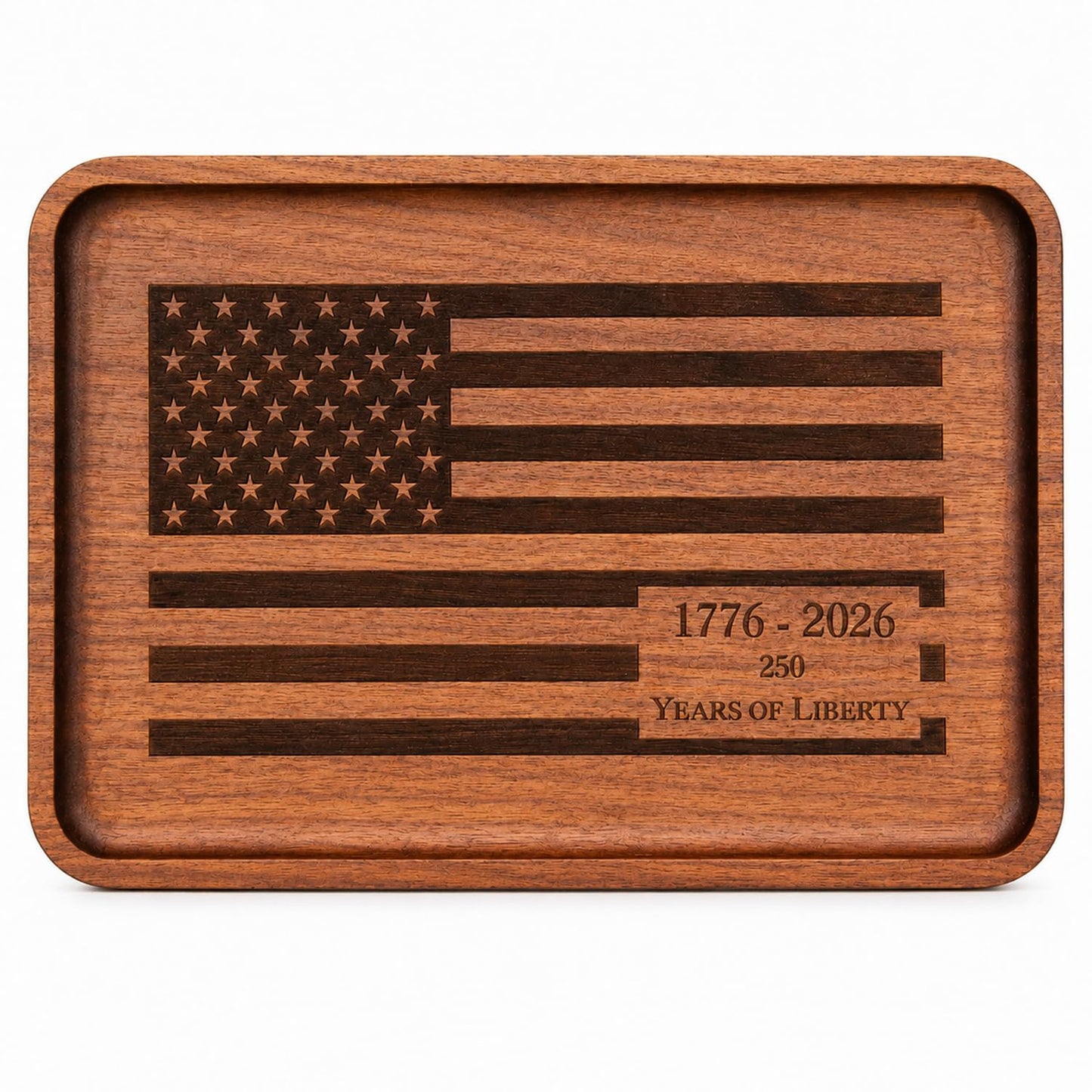 HOUNDSBAY Freedom Tray - Solid Walnut Valet Tray, Limited Edition 1/250