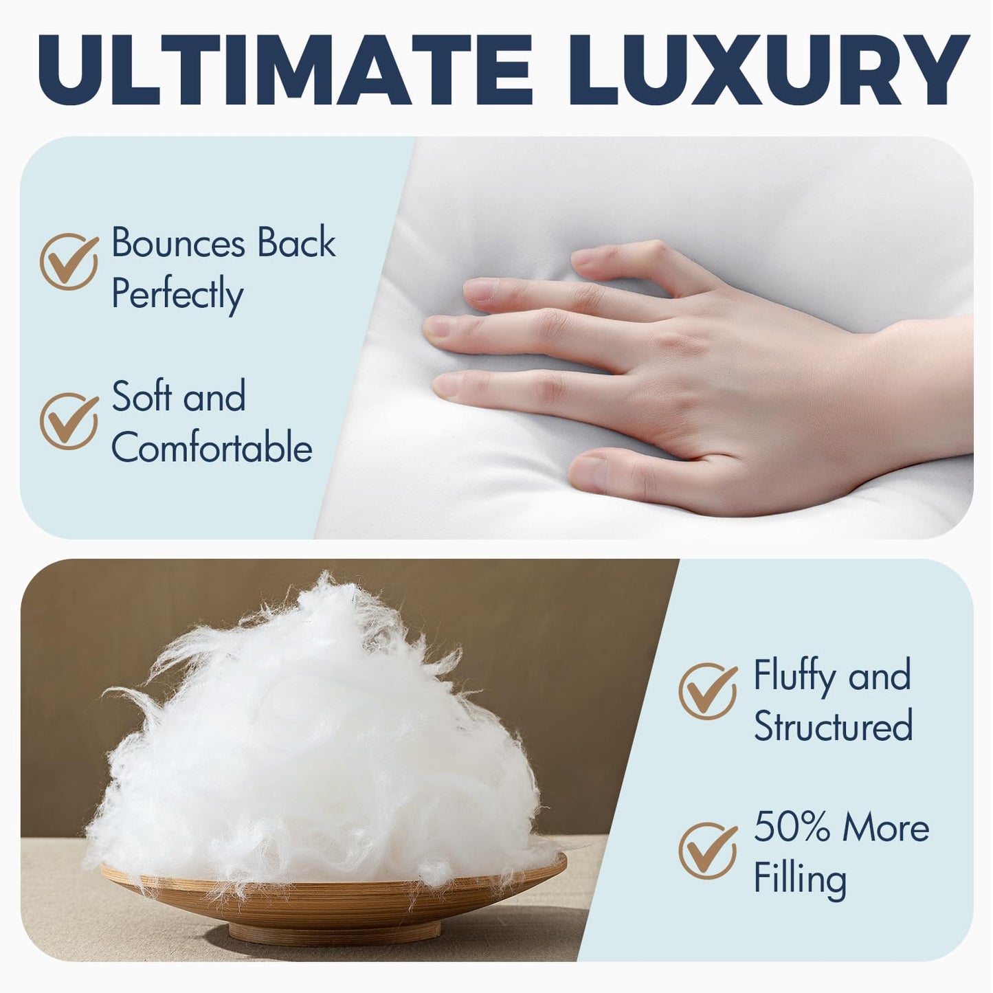 MIULEE 14x36 Synthetic Down Alternative Pillow Insert Decorative Throw Pillow 14 x 36 Inch Body Bed Sleeping Ultra Soft Fluffy Form for Sofa Couch Bed