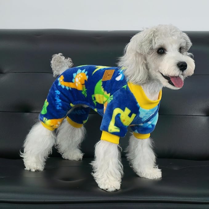 XPUDAC Dog Pajamas Fleece Dog Sweaters for Small Medium Dogs Girl Boy Soft Warm Winter Pet Clothes for Doggie Winter Christmas(X-Large)