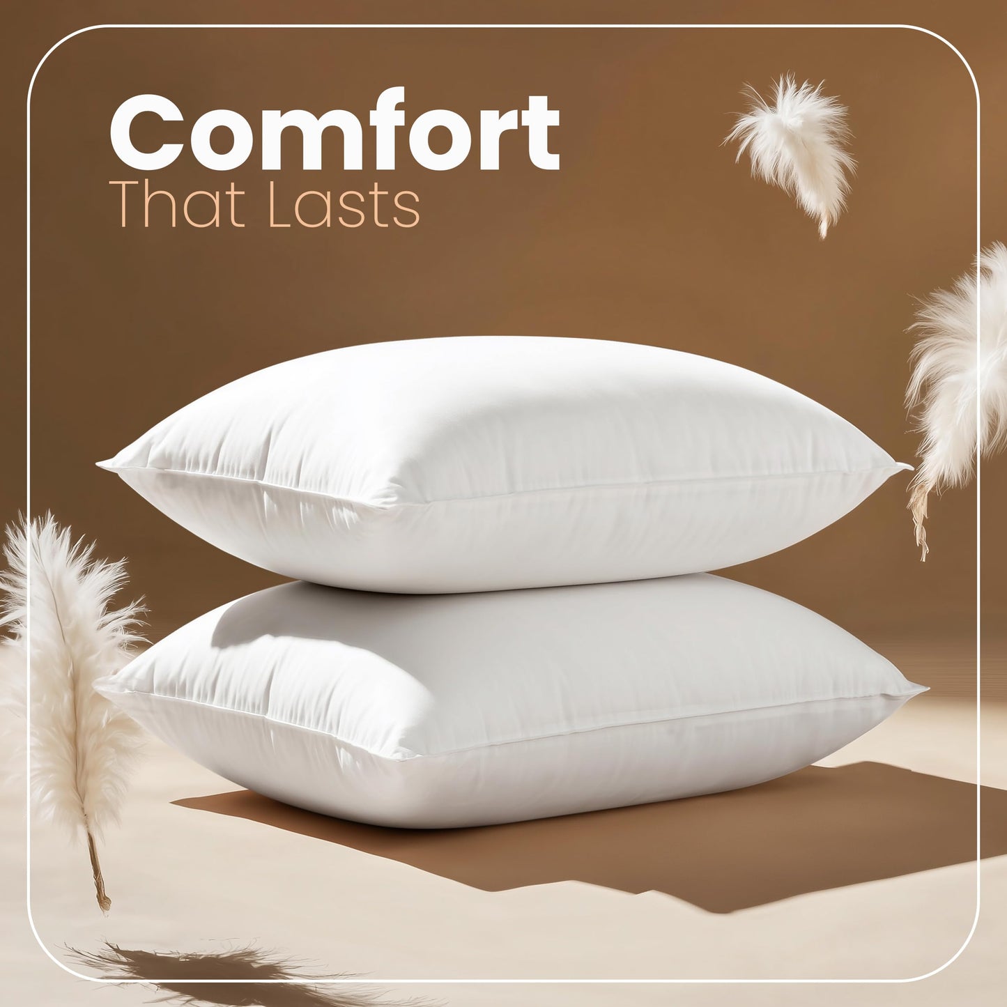 Utopia Bedding 12x20 Pillow Inserts, Set of 2, White – Indoor Decorative Throw Pillows for Bed, Sofa & Couch – Soft, Supportive & Fluffy Cushion Inserts