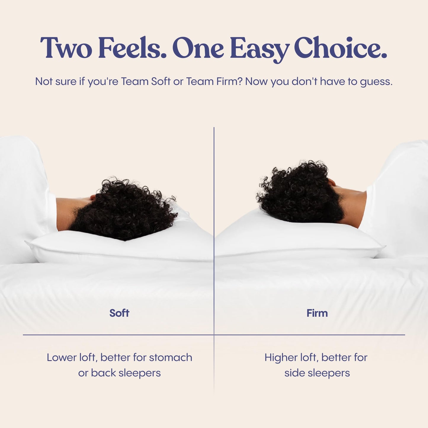 FluffCo Zen Fluff™ Down Alternative Bed Pillow - Luxury Hotel Quality - 300 TC Cotton Shell - Pillows for Side, Back, and Stomach Sleepers - Made in USA - Standard/Queen Size 20" x 28", 1-Pack, Soft